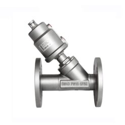 Pneumatic Flanged Angle Seat Valve 2