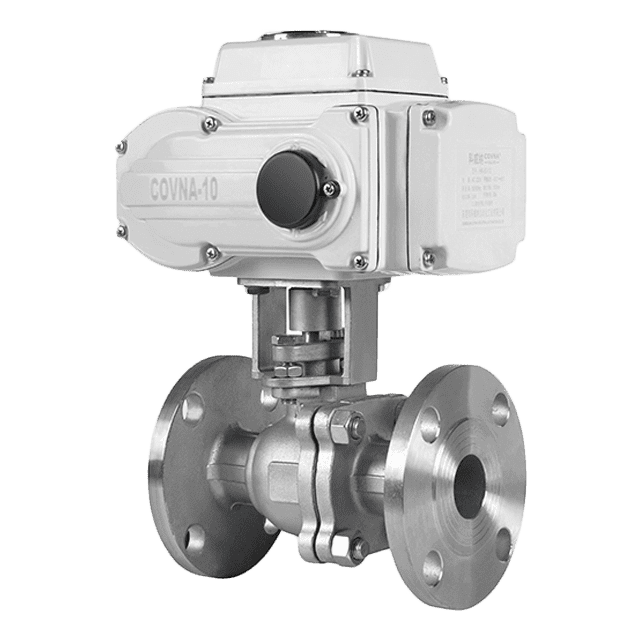 Electric Flanged Ball Valve With Bracket