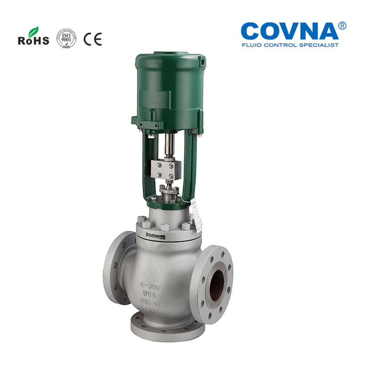 Electric two-piece flange stainless steel regulating valve